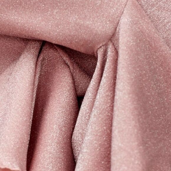 Sleeper Cosmos Lounge Suit M Top and S Pants Flared Pink Glitter Shimmer $350 - Picture 4 of 15